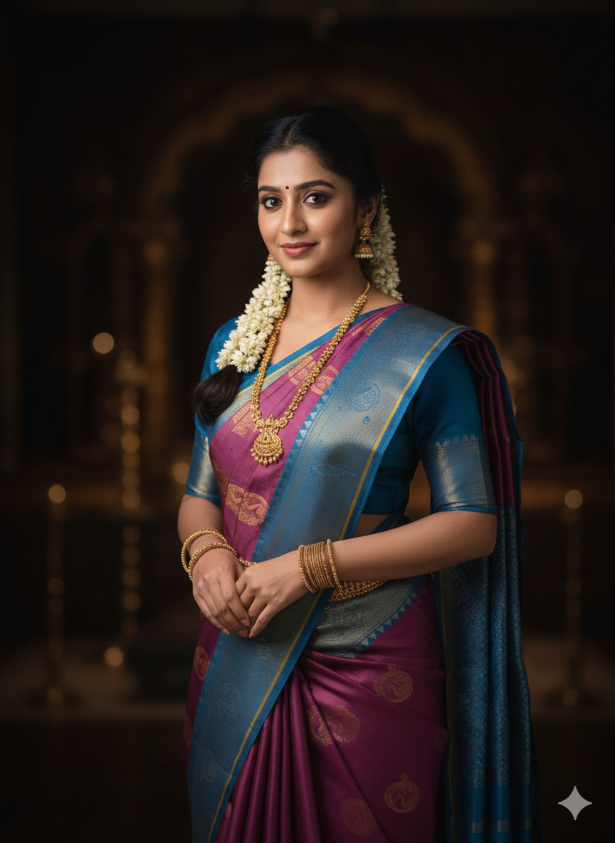 Velvet Saree
